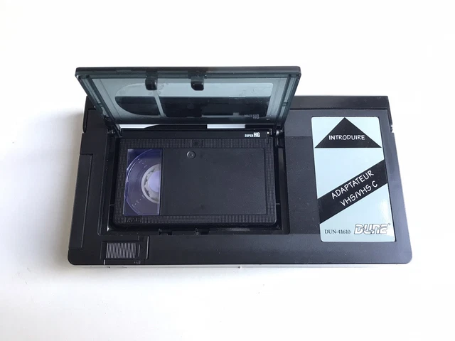 Adaptateur Cassette VHSC vers VHS + Cassette TDK VHSC HS45 neuve 2