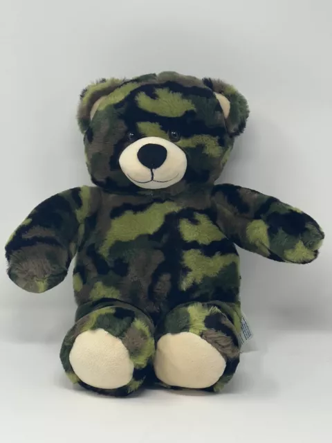 Camouflage Build A Bear Plush Teddy Bear Stuffed Animal Military Bear Toy