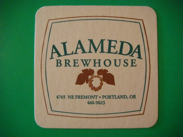 Beer Pub Bar COASTER ~*~ ALAMEDA Brewhouse ~ Portland, OREGON Brewery Since 1996