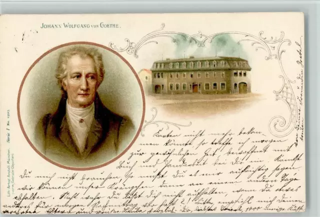 13021177 - Litho Artist Anstalt Serie 1 Nr. 15915 AK Goethe