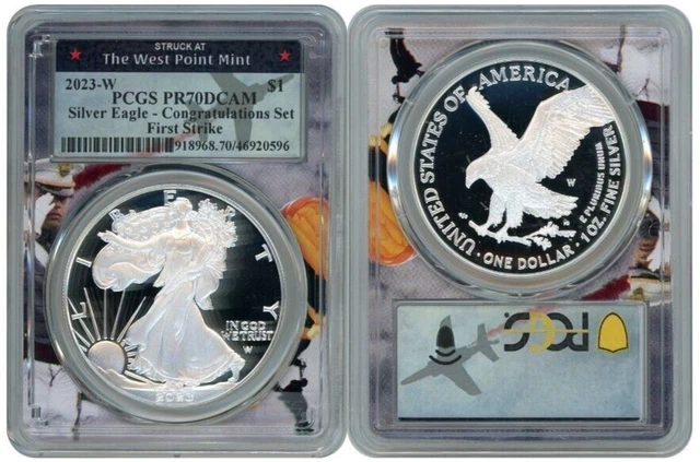 2023 W Silver Eagle Congratulations $1 Pcgs Pr70Dcam Firststrike A41