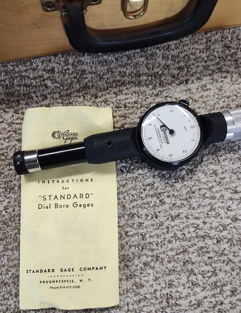 STANDARD GAGES DIAL BORE GAUGE 1"-6"New Old Stock