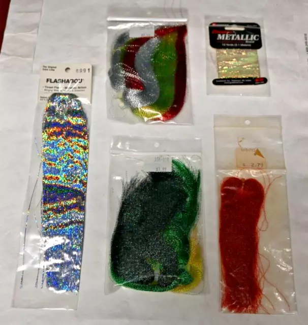 Fly Tying Material - Netcraft, Gudebrod Metallic Holographic in Original Packs