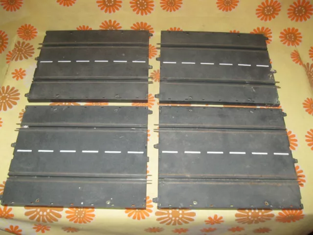 Lot x4 RAIL DROIT CIRCUIT ÉLECTRIQUE CARRERA UNIVERSAL PISTE 50510 Slot Car
