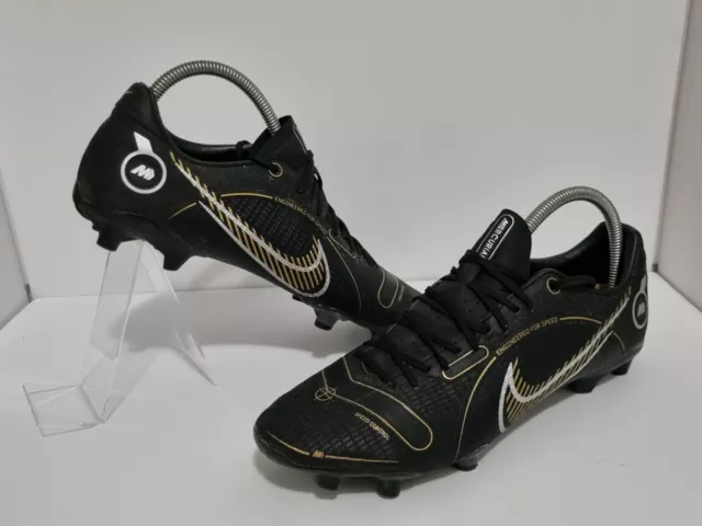 US 10 Nike Mercurial Vapor 14 Academy FG Football Boots Metallic Black/Gold