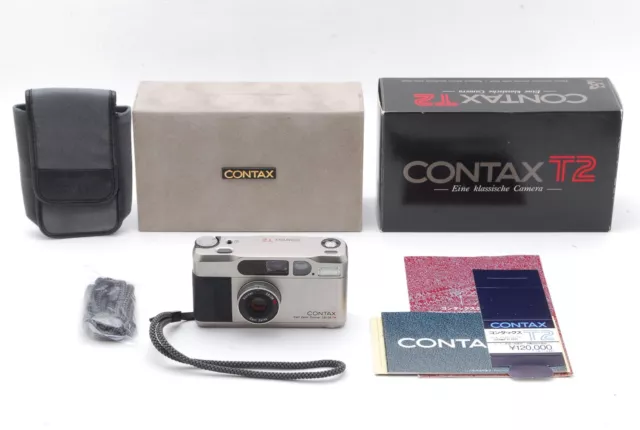 [NEAR MINT in Box] Contax T2 D Titan 35mm Point & Shoot Film Camera From JAPAN