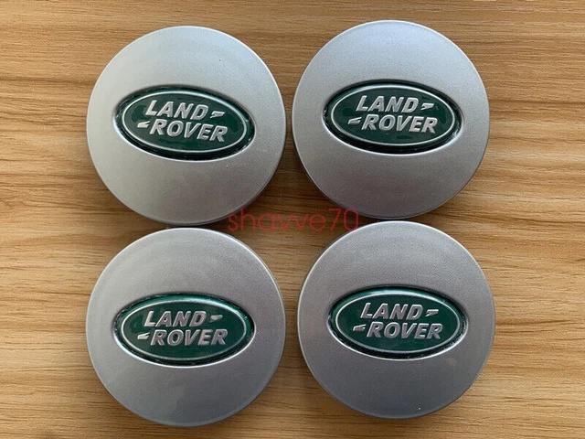 Range Rover Rim Caps LAND ROVER RANGE ROVER WHEEL CENTER HUB CAPS SILVER/GREEN 63mm 4pcs Set ...