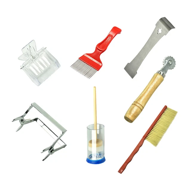 Kit 7 pz strumenti apicoltura scatola api alveare forniture apicoltura pennarello regina catturatore