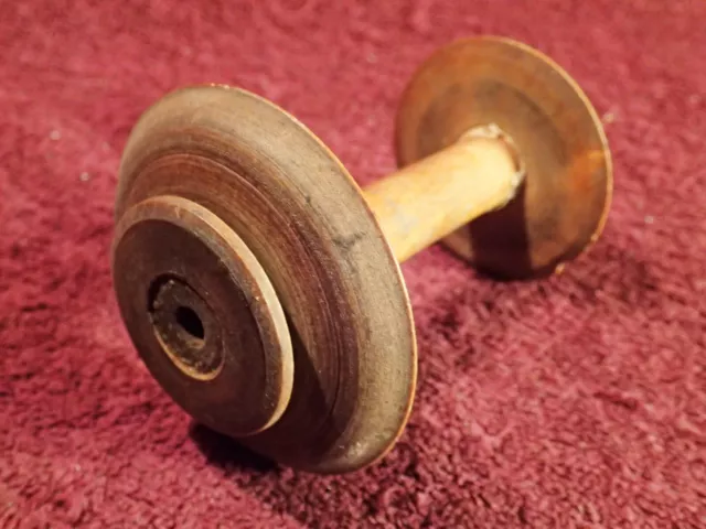 #3) Carrete De Bobina Volador De Rueda Giratoria Antiguo Sueco De Colección