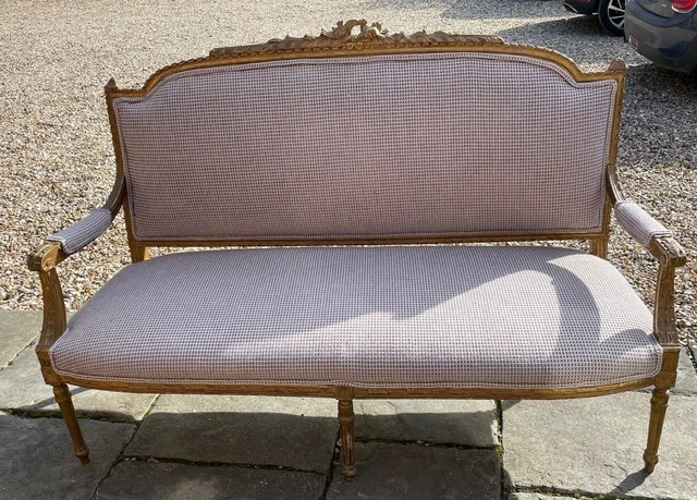 French upholstered salon sofa