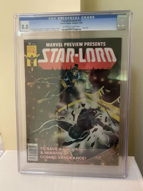 Marvel Preview Presents 15 : Star-lord CGC 8.0