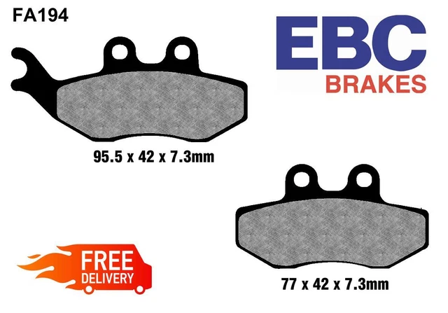 EBC Organic Front Brake Pads (SFA260) For Piaggio Vespa PX125 2T 2011-2016 Scooter