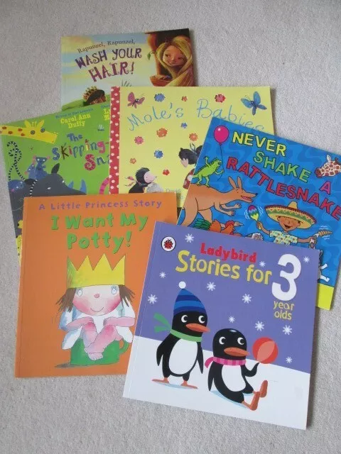 Bundle of 6 books for 3-yr olds - I want my potty etc. RRP £37. VGC