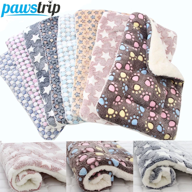 Dog Bed Pet Cushion Blanket Soft Fleece Mat Cat Puppy Warm Pad Washable Reusable
