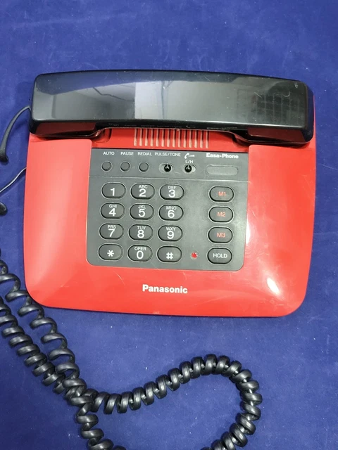 Red Work Phone 1980'S VINTAGE PANASONIC Easa-Phone Retro Red Phone VA-8120 £9.01 ...