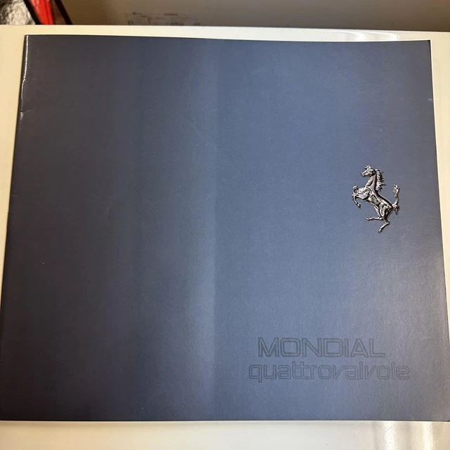 Ferrari Mondial Quattrovalvole Car Sales Brochure Catalog 1982 1983 Vintage car