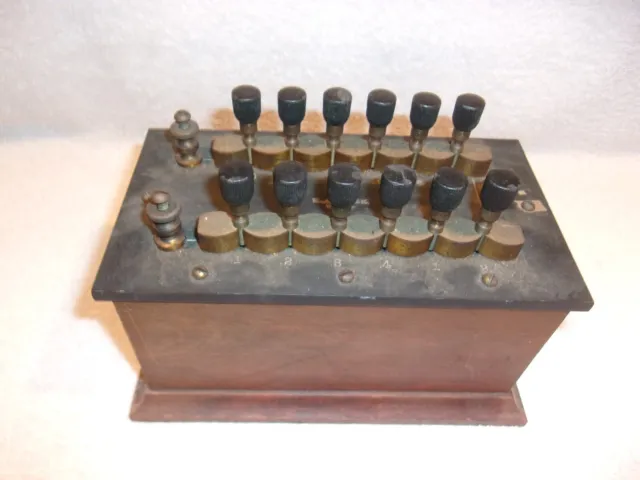 Antique Central Scientific Co. Wooden Resistance Testing Box