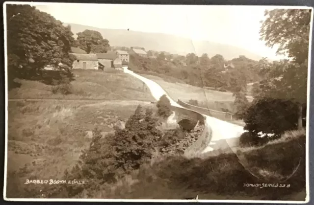 Vintage Rp Postcard. Barber Booth, Edale. In Derbyshire. 1927