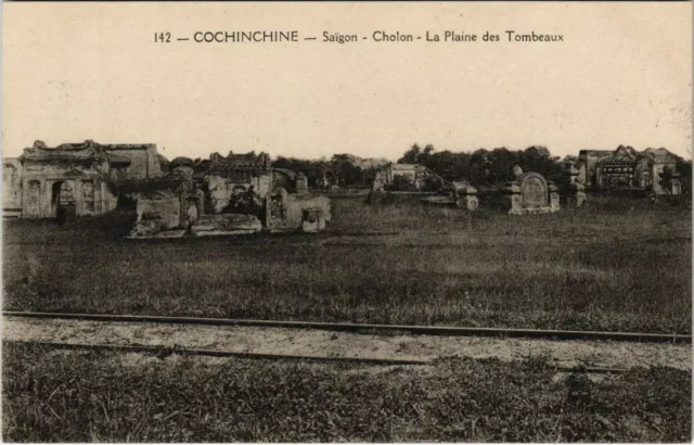 CPA AK VIETNAM Cochinchina SAIGON CHOLON - The Plain of Tombs (62285)