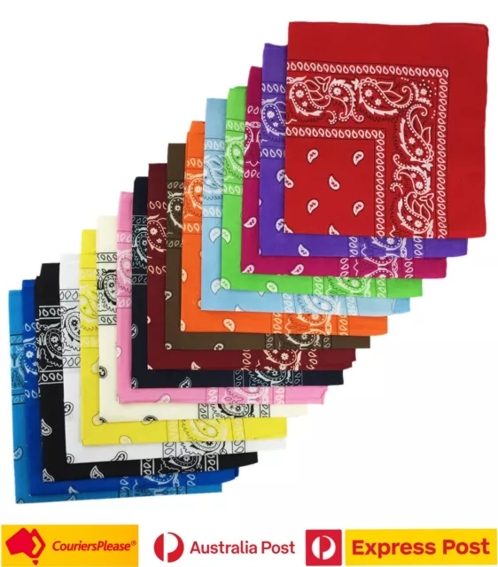 BANDANA Paisley Head Wrap Bandanna Summer Scarf Headwrap Harley Rider Face Mask