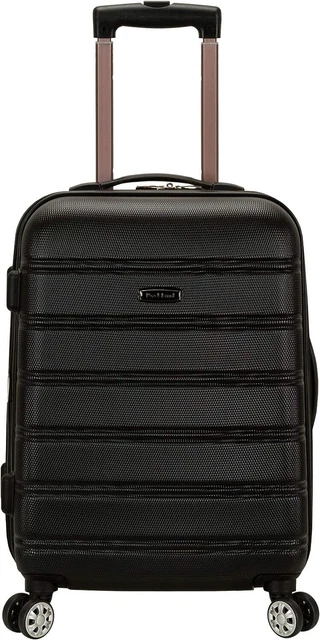 "Rockland Melbourne Expandable Spinner Carry-On Luggage - 20-Inch(Black)