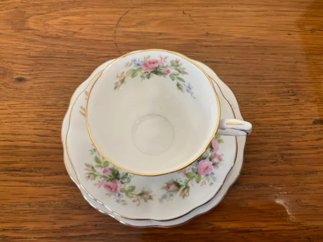 Vintage Royal Albert, cup,saucer,plate, Mother trio pretty pink roses 3