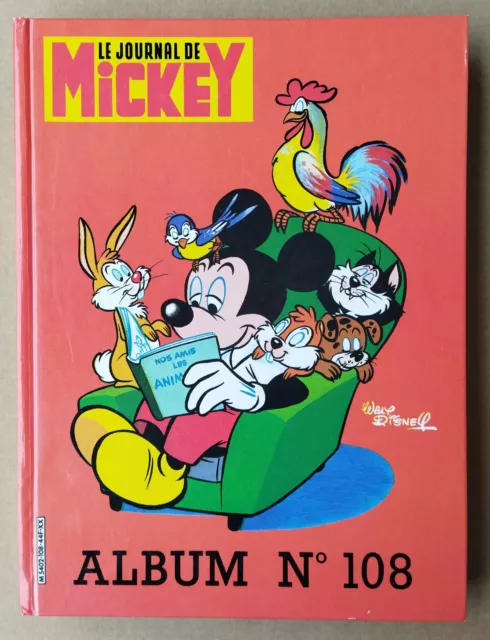 Journal De Mickey.  Album 108. Avec Suppléments: Masque Donald & Calendrier  84