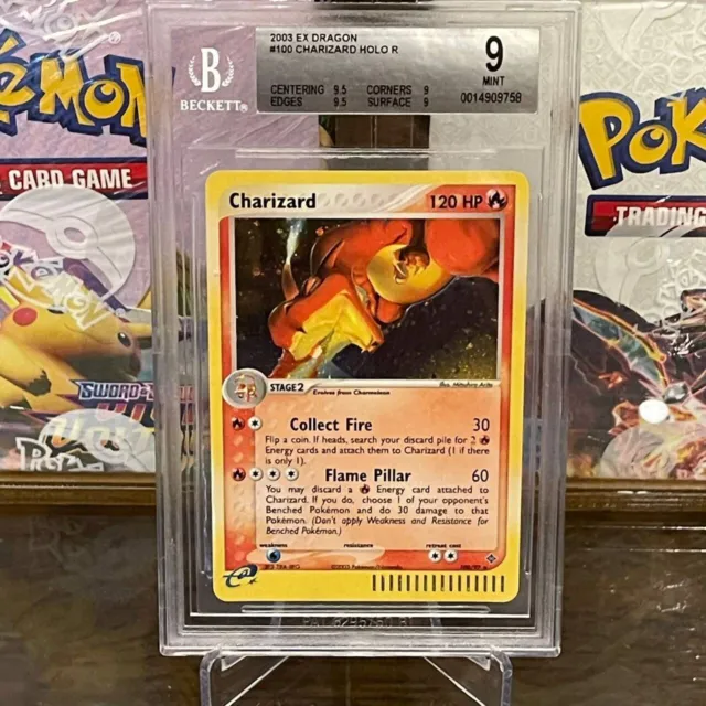 [English] Bgs 9 Charizard 100 Ex Dragon Holo Rare 2003 Pokemon Nm- Mint+