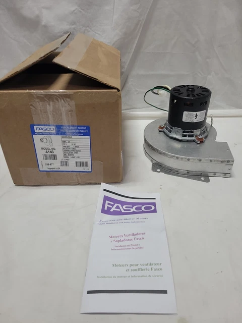 Fasco A143 | Trane Furnace Draft Inducer Blower (Jakel J238-138-1344)