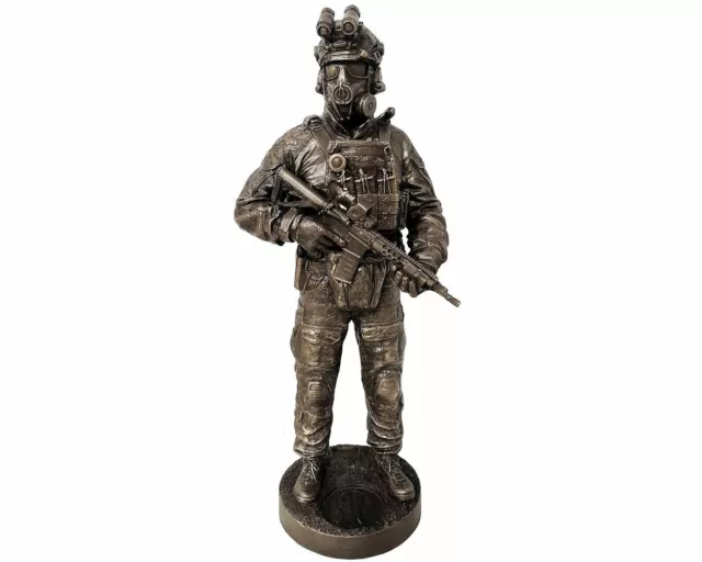 PLATATAC SAS SASR SBS UKSF  CT (Counter Terrorism) Operator Bronze Statue