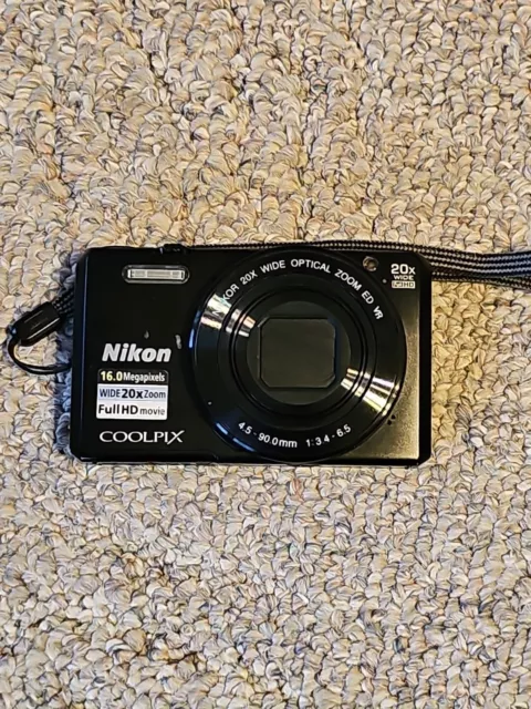 Nikon CoolPix S7000 Digital Camera, Black, 16 MP, 20x Zoom