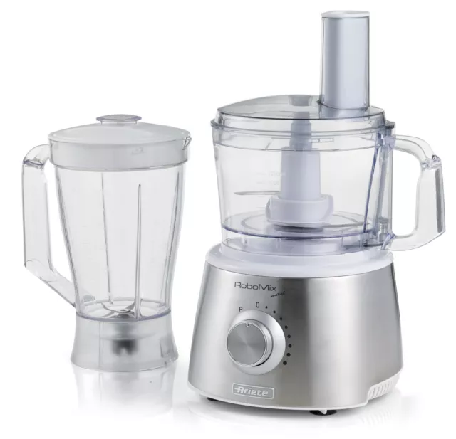 ARIETE Robomix Metal + Blender 1779 Robot Cucina 1500W Food processor 2.1Lt