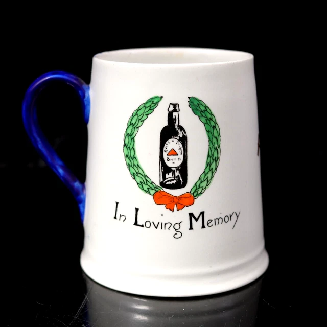 Carlton Ware Beer Bass in Loving Memory Half Pint Tankard 1950s