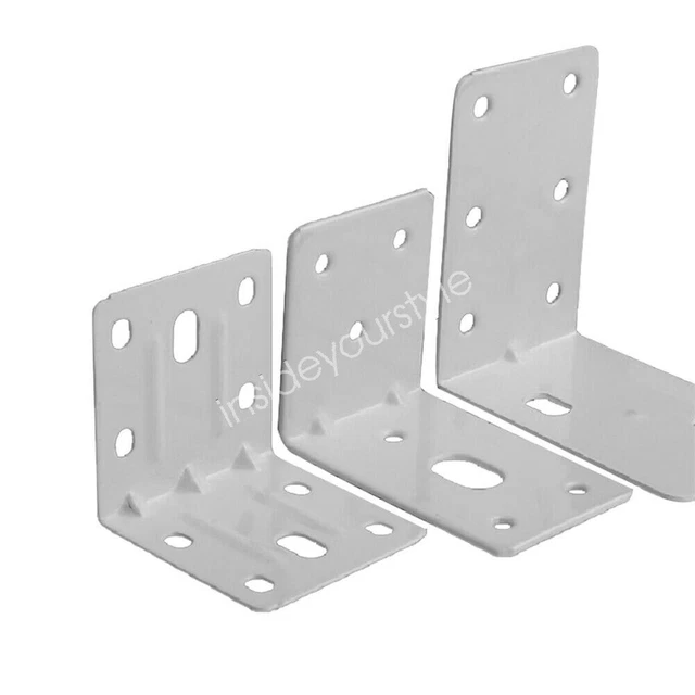 Metal Corner Brackets Heavy L shape Galvanized Angle Braces Furniture Fixing 8