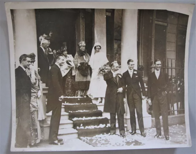 Wedding Princess Maud 1923 Press Photo George V & Princes