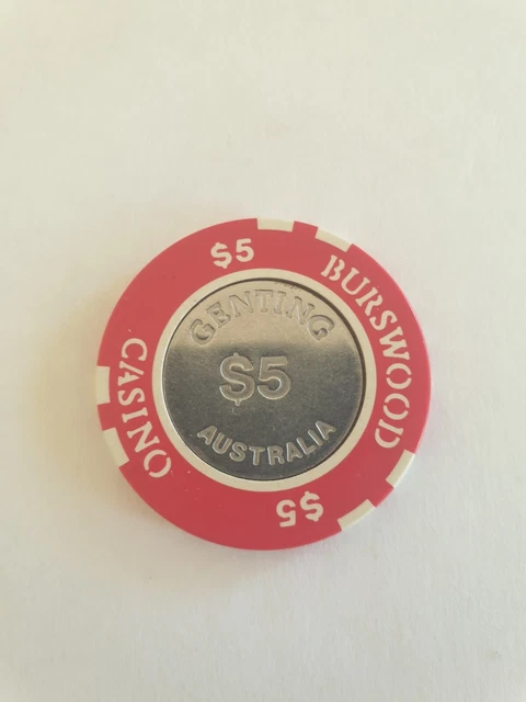 BURSWOOD CASINO CHIPS Perth, Western Australia 1980s 1990s