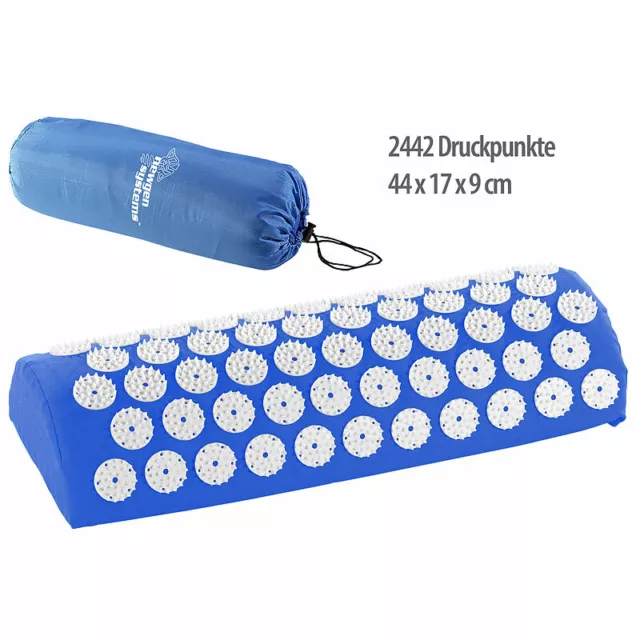 newgen medicals Entspannungs-Nackenkissen mit 2442 Druckpunkten, 44 x 17 x 9 cm