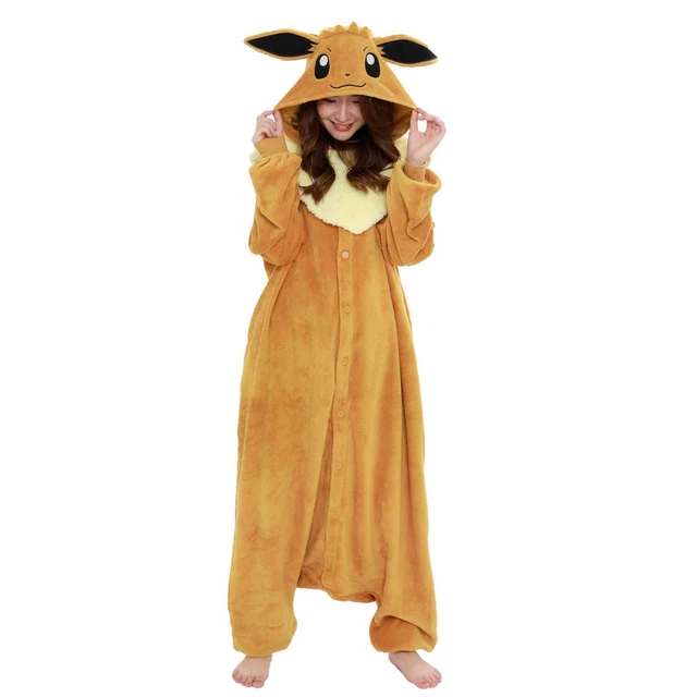 SAZAC Corallo Mylar Kigurumi Eevee per Adulti Costume Halloween Taglia Unica