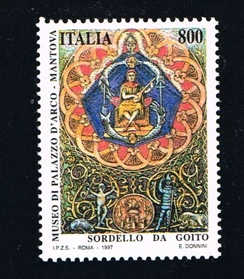 ITALIA 1 FRANCOBOLLO MUSEO SORDELLO DA GOITO 1997 nuovo** (BI11.932)