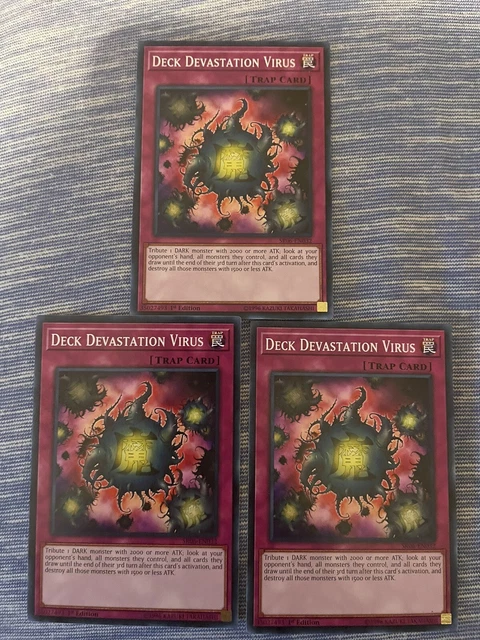 3x deck devastation virus Sr06! Near Mint Condition