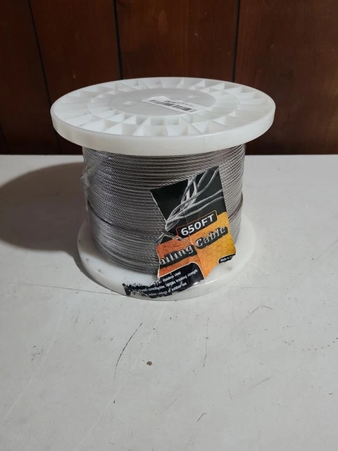 Pamazy 650FT 1/8” T316 Premium Stainless Steel Deck Stair Railing Cable NEW Pamazy 650FT 1/8” T316 Premium Stainless Steel Deck Stair Railing Cable NEW