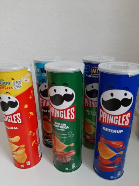 5 x Pringles Knabber Bundles 5 Sorten Knabber Spaß je 185g +1 kleine Überrachung