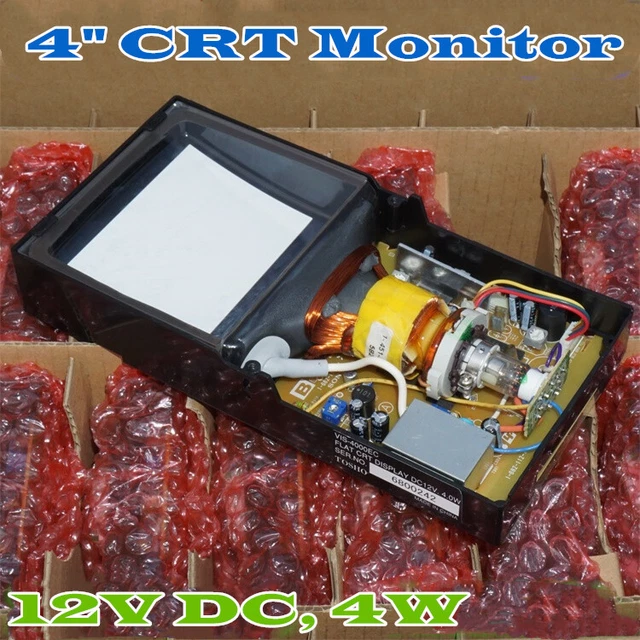 MICRO 4& CRT Black White Monitor Vintage CRT Screen Electronic Picture ...