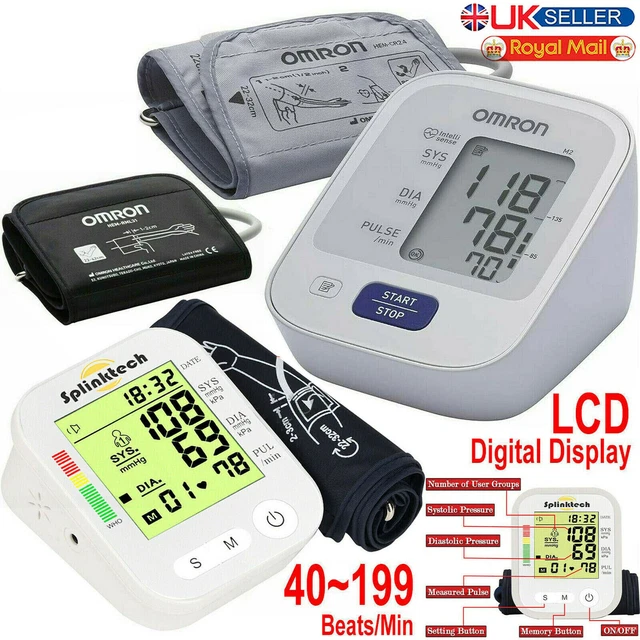 DIGITAL AUTOMATIC BLOOD Pressure Monitor Upper Arm Digital Voice BP