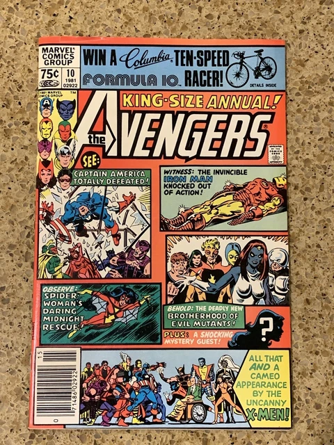 Avengers King Size Annual #10 Newsstand Variant 1St Rogue Mid Grade