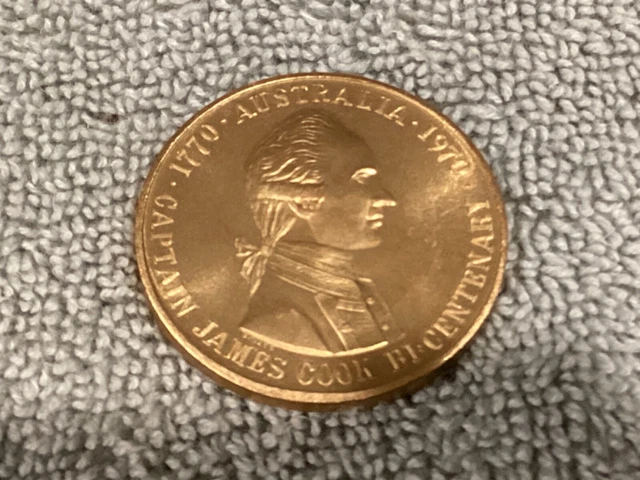 VINTAGE COIN, CAPTAIN James Cook Bicentenary 1970, The Endeavour $25.00 ...