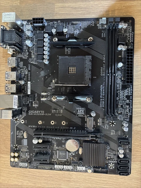 GIGABYTE GA-A320M-S2H MOTHER Board £10.00 - PicClick UK