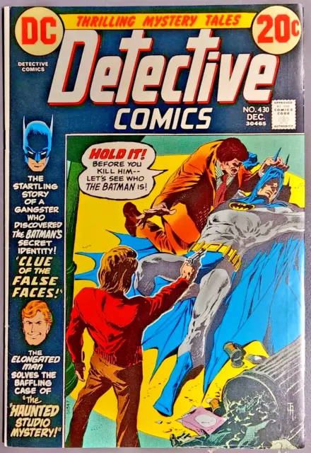 * (NM 9.4+) DETECTIVE Comics #430 WP 1972 Mike Kaluta 20c ELONGATED Man HOT!  *