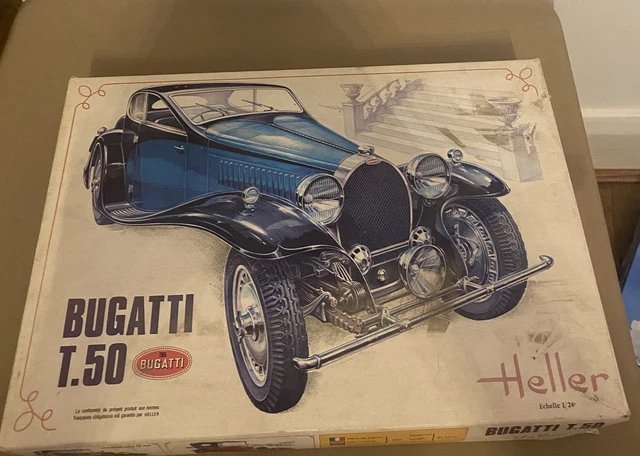 Heller Bugatti T.50 Modellbausatz - 158 Teile Für Anspruchsvolle Modellbauer