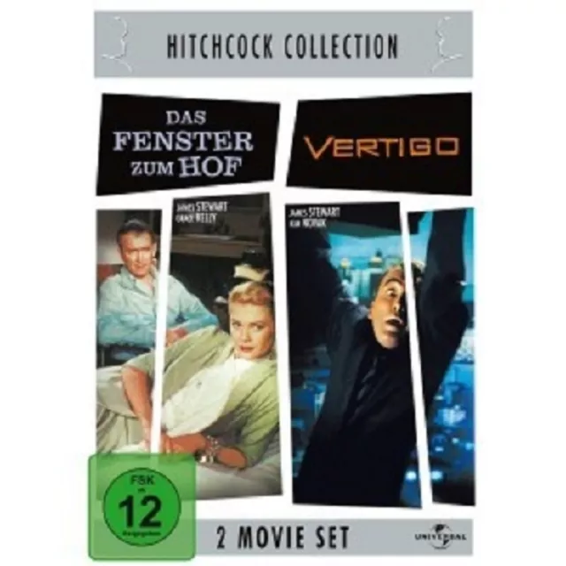 Fenster Zum Hof/Vertigo - 2 Dvd Neuware James Stewart,Grace Kelly,Raymond Burr